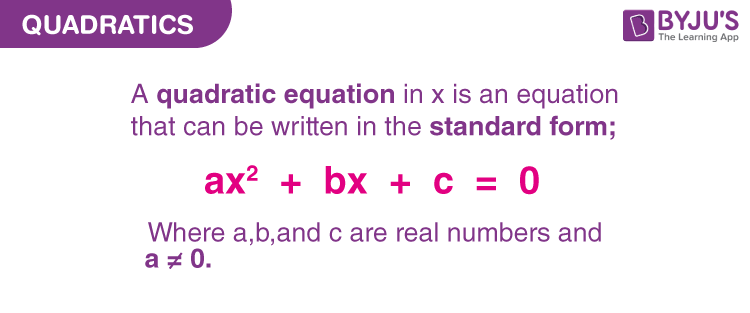 The Quadratic Formula